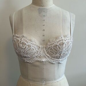 Victoria's Secret Lace Bralette - Cream